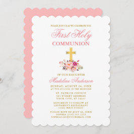 Elegant First Community Waterverf Floral Pink Kaart