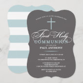 Elegant First Heilige Communauté Blue Kaart (Voorkant / Achterkant)