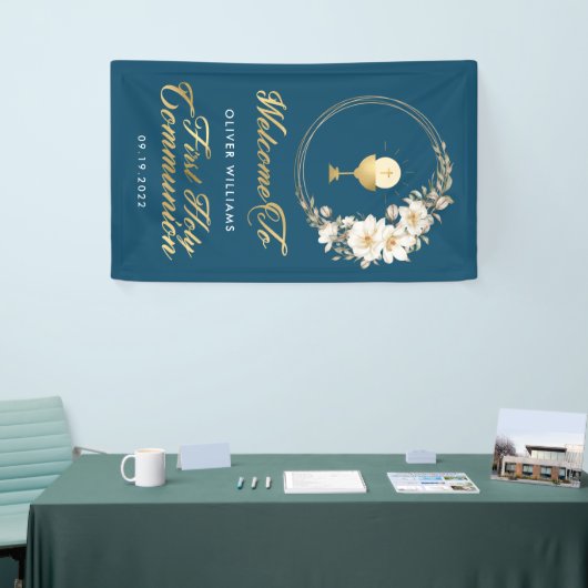 Elegant First Heilige Communauteit Welkom Spandoek (Beurs)