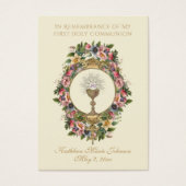 Elegant First Heilige Commune Herdenking Kaart (Voorkant)