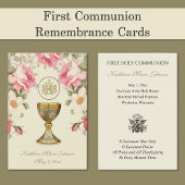 Elegant First Heilige Commune Herdenking Kaart