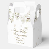 Elegant First Heilige Commune White Blossom Floral Bedankdoosjes (Geopend)