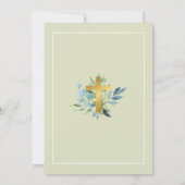 Elegant First Heilige Communie Kaart (Achterkant)