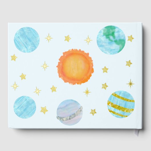 Elegant First Trip Around The Sun Boy's Birthday Gastenboek (Achterkant)