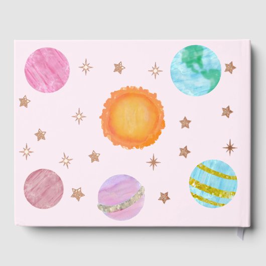 Elegant First Trip Around The Sun Girl's Birthday Gastenboek (Achterkant)