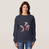 Elegant Fish Design – Women’s Sweatshirt (Voorkant volledig)