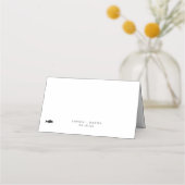 Elegant Fish Meal Option Wedding Place Card Plaatskaartje (Achterkant)