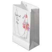 Elegant Flamingo Gift Bag Klein Cadeauzakje (Voorkant Gekanteld)