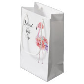 Elegant Flamingo Gift Bag Klein Cadeauzakje (Achterkant Gekanteld)