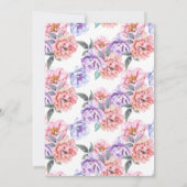 Elegant Flamingo Invitation Aankondiging (Achterkant)