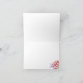 Elegant Flamingo Note Card Bedankkaart (Binnen)