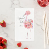 Elegant Flamingo Party Napkin Servet (Insitu)