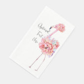 Elegant Flamingo Party Napkin Servet (Hoek)