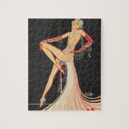 Elegant Flapper Legpuzzel (Verticaal)
