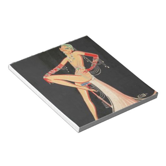 Elegant Flapper Notitieblok (Schuin)