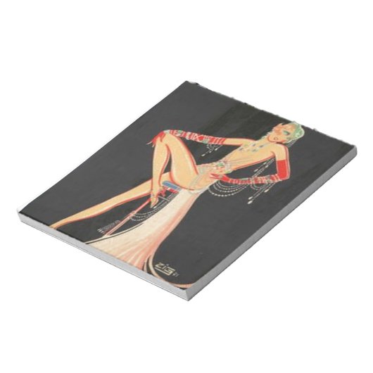 Elegant Flapper Notitieblok (Linkerzijde)