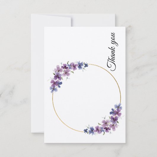 Elegant Flat Hartelijk dank Bedankkaart (Voorkant)