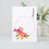 Elegant Flat Hartelijk dank Bedankkaart (Staand voorkant)