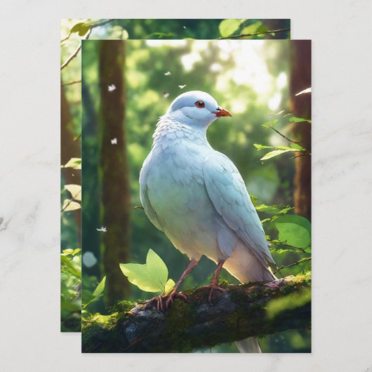 "Elegant Flat Kaart" "Classic Flat Stationery" (Voorkant / Achterkant)