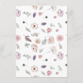 Elegant Flat Modern Botanical Green Weddin Menu (Achterkant)