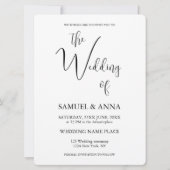 Elegant Flat Save the Date Kaart (Achterkant)