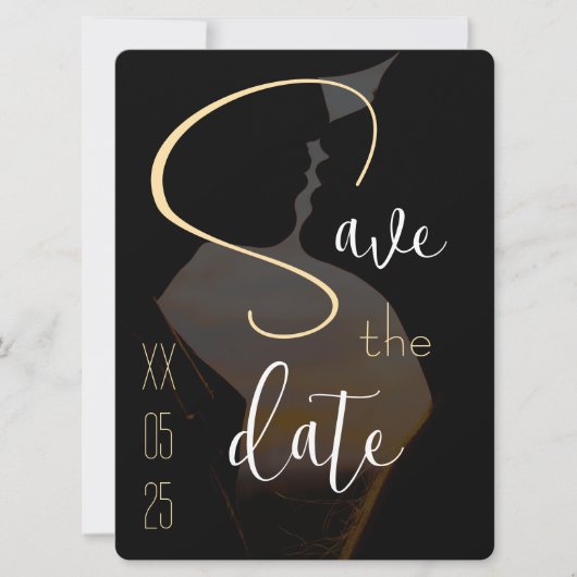 Elegant Flat Save the Date Kaart (Voorkant)