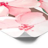 Elegant Flawless Sakura Roze Droom Bruiloft Welkom Poster (Hoek)