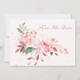 Elegant Flawless Sakura Roze Droom Save The Date Kaart