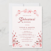 Elegant Flawless Sakura Roze Repetitie Diner Kaart (Voorkant)