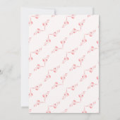 Elegant Flawless Sakura Roze Repetitie Diner Kaart (Achterkant)