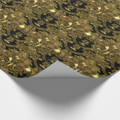 Elegant Fleur Barok Elegant Cadeaupapier (Hoek)