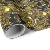 Elegant Fleur Barok Elegant Cadeaupapier (Rol Hoek)