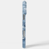 Elegant Fleur-de-Lis -  Blauw Frans Case-Mate iPhone Case (Achterkant / Rechts)