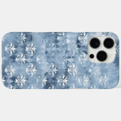 Elegant Fleur-de-Lis -  Blauw Frans Case-Mate iPhone Case (Achterkant (horizontaal))