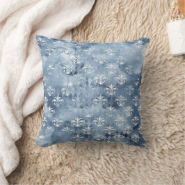 Elegant Fleur-de-Lis -  Blauw Frans Kussen