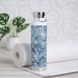 Elegant Fleur-de-Lis -  Blauw Frans Waterfles
