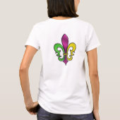 Elegant Fleur De Lis Design T-shirt (Achterkant)