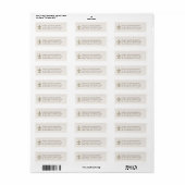 Elegant Fleur de Lis Eigen Adres Etiket (Full Sheet)
