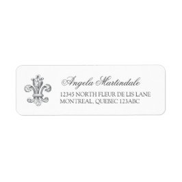 Elegant Fleur de Lis Etiket