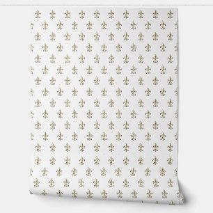 Elegant  Fleur de Lis Frans Goud Behang