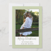 Elegant Fleur De Lis-kerstfotokaarten Feestdagenkaart (Voorkant)