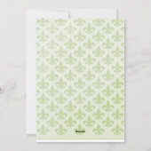 Elegant Fleur De Lis-kerstfotokaarten Feestdagenkaart (Achterkant)