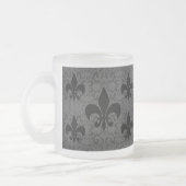 Elegant Fleur-De-Lis Matglas Koffiemok (Links)