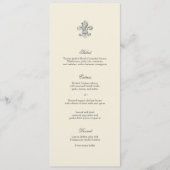 Elegant Fleur de Lis Menu (Voorkant)