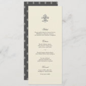 Elegant Fleur de Lis Menu (Voorkant / Achterkant)