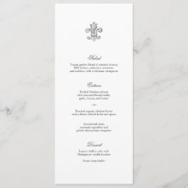Elegant Fleur de Lis Menu 2