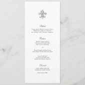 Elegant Fleur de Lis Menu 2 (Voorkant)
