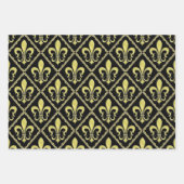 Elegant Fleur De Lis Ontwerp Inpakpapier Vel (Voorkant 2)