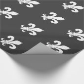 Elegant Fleur de lis patroon verpakkingspapier Cadeaupapier (Hoek)
