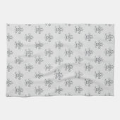 Elegant Fleur de Lis Pattern Theedoek (Horizontaal)